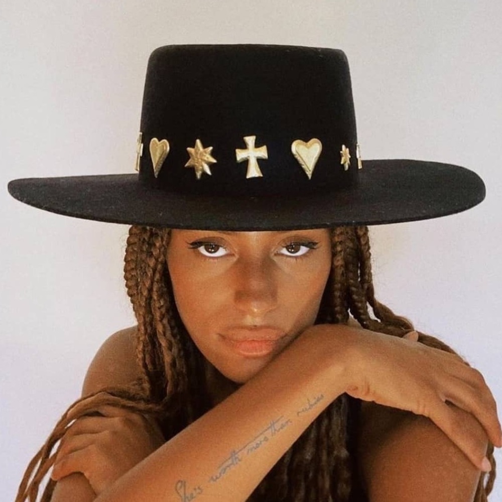 Lack of Color x Free People Celestial Cosmic Boater Concho Hat